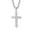 silver no chain, variant on Unisex Stainless Steel Hip Hop Punk Irregular Honeycomb Pattern Cross Pendant Amulet Crucifix Necklace Simple Jewelry Gold Free Chain