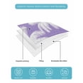 thumbnail image 5 of Quilts Full Size Bedding Set, Purple Palm Trees Lightweight Quilted Comforter, Farmhouse Tropical Summer Beach Soft Reversible Bedspread Coverlet with Pillow Covers for All Season, 78" x 90", 5 of 7