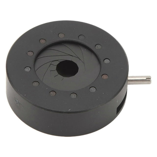Aperture Diaphragm Manual Adjustable Aluminum 0.5‑15mm 12 Blades Iris Diaphragm for Camera Microscopy