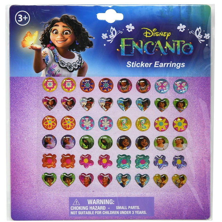 Encanto Scoop Tin Box with Handle, Purple with Encanto 24 Pair Sticker