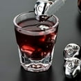thumbnail image 3 of Cooler 3 Pcs Stainless Steel Ice Cubes Skull Shape Whiskey Stones Drinks Freezer Chilling Rocks for Beer Wine Pub Bar Accessories Metal Coolers, 3 of 5