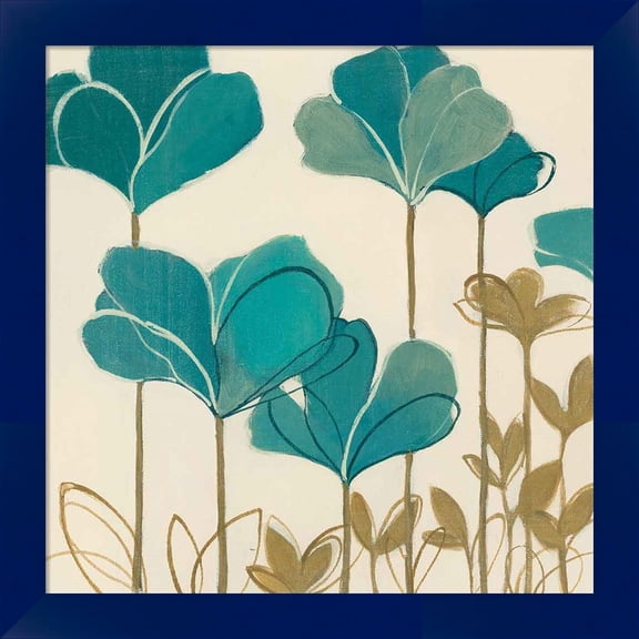 Great Art Now Ladybug Flowers II by Nicola De Maria, Framed Wall Art, 14W x 14H