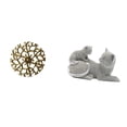 thumbnail image 1 of Escultura de metal para colgar en la pared, estatua de gato, disco decorativo, arte de pared, figura de escritorio, elegante material de resina y hier, 1 of 8