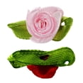 thumbnail image 2 of 200 Pcs Mini Satin Ribbon Flower Leaf Wedding Decor Appliques Sewing DIY Main , 100 Pcs Pink & 100 Pcs Red, 2 of 7