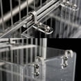 thumbnail image 5 of Baño para pájaros, cubo transparente, caja de baño para pájaros, jaula de ducha para pájaros pequeños, loros, gorriones Myna, 5 of 5