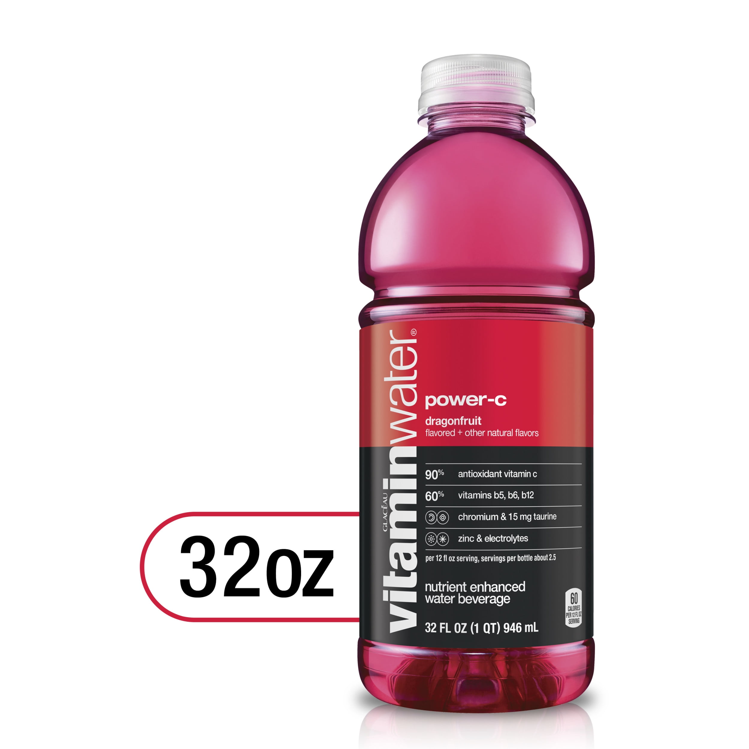 vitaminwater powerc electrolyte enhanced water w/ vitamins