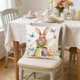 thumbnail image 5 of CaiYueKe Easter Throw Pillow Cover Linen Cushion Case Decorative Sofa Home Decor Spring Holiday Accent Pillowcase Farmhouse Decorations Living Room Bedroom, 5 of 7