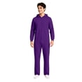 thumbnail image 4 of HNMKIU Men's Jumpsuit For Everyday Comfort And Mobility With Lightweight Featuring A Relaxed Fit Solid Color And Full-Length Designed For Wear And Versatile Seasonal Use Purple - L, 4 of 8
