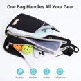 thumbnail image 3 of Bolso de pickleball VELADAY acolchado tipo bandolera para 2 paletas, negro, 3 of 7