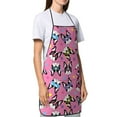 thumbnail image 4 of Yiaed Colorful Cute French Bulldog Print Kitchen Apron with Hand Wipe Pockets,Big Pocket,Aprons for Women with Pockets, Waterproof for Cooking Baking, 4 of 7