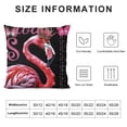 thumbnail image 5 of Orinice Flamingo Crown Pink Graphic Decorative Throw Pillow Cover Short Plush Aesthetic Decor for Home Couch Living Room Bed Sofa - 1PC 18x18in, 5 of 5