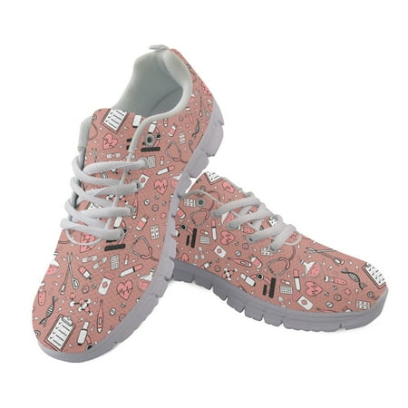 

Summer Lace Up Sport Running Ladies Shoes For Women 2023 Sneakers Woman Casual Shoes Medical Appliance Print Mesh Womens Flats