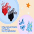 thumbnail image 6 of Tisoloow Baby Girls Swimsuit Ruffle Bathing Suits for Toddler UPF 50+ Summer Baby Girls' Swimwear One Piece 0-6 Years Blue Mermaid 18-24 Months, 6 of 6