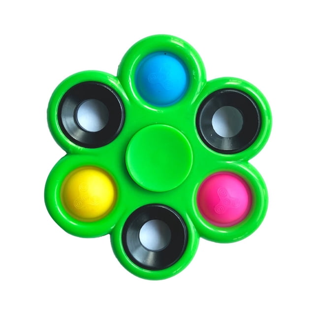 Kmbangi Flower Shaped Spinning Toy+ Children Stress Relief Finger Game