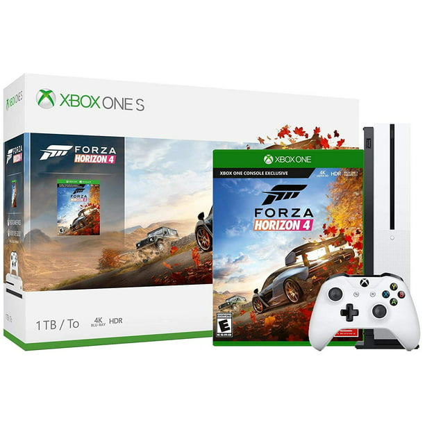 Microsoft Xbox One S Forza Horizon 4 Bundle: Forza Horizon 4 Dynamic Open World and Xbox One S Console 1TB with Controller Robot White - Walmart.com