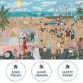 thumbnail image 2 of Puzzle Theo's Puzzles Playful Beach Scene 1000 piezas, 2 of 8