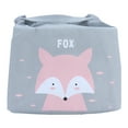 thumbnail image 2 of Bolsa de almuerzo aislada a prueba de agua, bolsa de almuerzo de dibujos animados portátil Picnic Food Box Storage Tote Bag para el hogar Oficina Picnic al aire libre(fox), 2 of 14