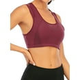 thumbnail image 5 of FUTATA Women's Back Cross Design Sports Bra Support Bounce Control Gym Workout High Impact Wireless Mesh Yoga Bra Jogging Running Bra, 5 of 8