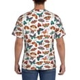 thumbnail image 3 of Vsdgher Colorful Butterfly Print Men's Dry Fit Mesh Athletic Shirts Moisture Wicking Tennis T-Shirt Tops, 3 of 9