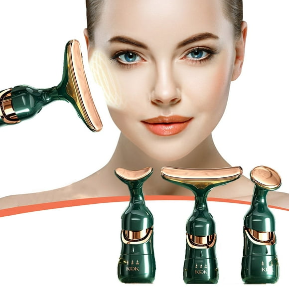 Masajeador multifuncional de cuatro dimensiones para estiramiento y estiramiento facial. Introducción. Instrumento para el hogar. Un instrumento de belleza. Aparato de masaje.