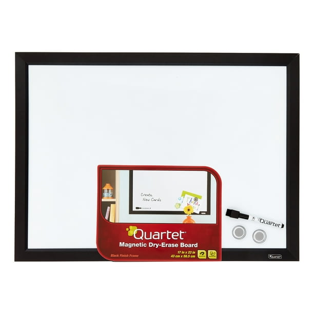 Quartet Dryerase Board, 17" x 23", Black Frame (MWDW1723MBK