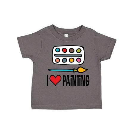 

Inktastic I Love Painting Art Set Gift Toddler Boy or Toddler Girl T-Shirt