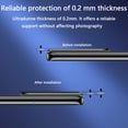 thumbnail image 4 of Paquete de 2 compatibles con Samsung Galaxy S21 Ultra de 6,8 pulgadas, protector de lente de cámara compatible con desbloqueo de huellas dactilares fácil instalación sin burbujas Zhivalor 221056, 4 of 8