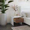 thumbnail image 4 of Nexera Harper 4-Piece Floating Platform Bedroom Set, White, Double, 4 of 7