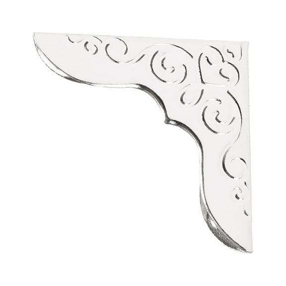 Uxcell Metal Book Corner Protectors Edge Cover Guard 0.91" x 0.91" x 0.16" Silver Tone 30 Pack