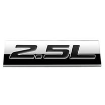 DNA Motoring EM-AS-25L-BK Metal Emblem Car Bumper Trunk Fender Decal Logo Badge Chrome Black 2.5L