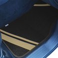 thumbnail image 4 of FH Group Carpet Liners Car Floor Mats with Faux Leather Stripes - Full Set, 4 of 5