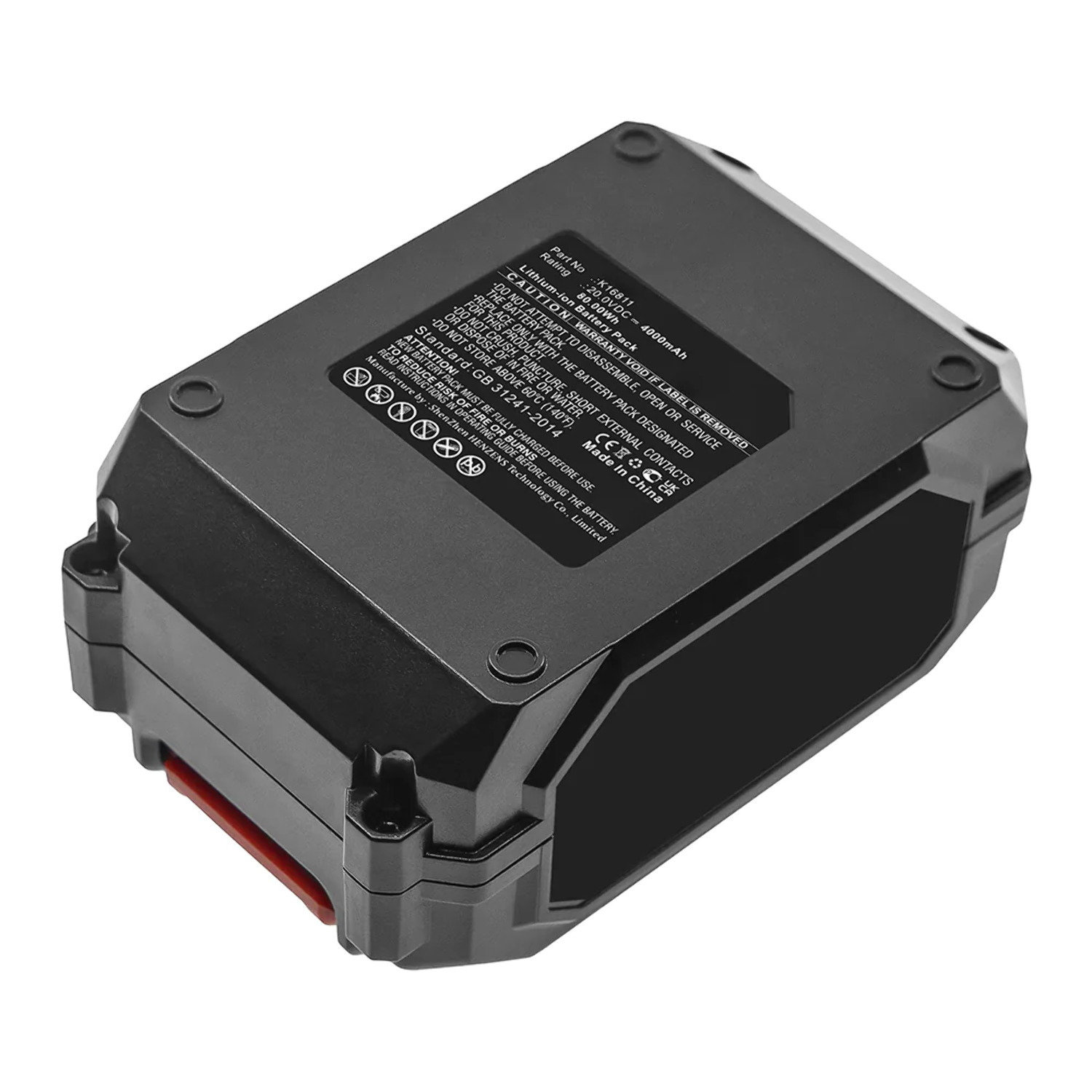 Batteries N Accessories BNAWBL16691 Power Tool Battery Liion, 20V, 4000mAh, Ultra High