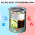 thumbnail image 2 of 12oz Coffee Tumblers Pioneer Flower Stainless Steel Vacuum Insulated Travel Tumbler Coffee Cups Mug with Lid and Straw with Cleaning Brush for Cold & Hot Drinks, 2 of 5