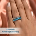 thumbnail image 2 of Stainless Steel Natural Sleeping Beauty Turquoise Opal Stackable Ring for Women Jewelry for Women Size 6 Ct. 1.40 Her  Boho Western Birthday Christmas Gifts, 2 of 6