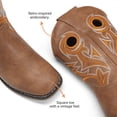 thumbnail image 4 of DREAM PAIRS Kids' Western Cowboy Boots Classic Embroidered Cowgirl Boots for Toddlers/Little Kids Durable Non-Slip Western Boots with Convenient Pull Tabs, 4 of 6