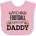 thumbnail image 3 of Inktastic Watching Football with My Daddy Boys or Girls Baby Bib, 3 of 4