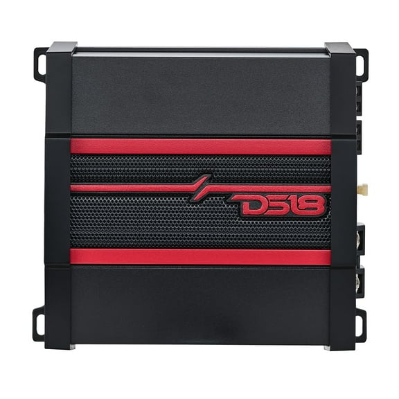 DS18 CANDY-X2B Full-Range Class D 2-Channel Car Amplifier 800 Watts, Built in Crossover, Bass Boost, Small and Compact Amp