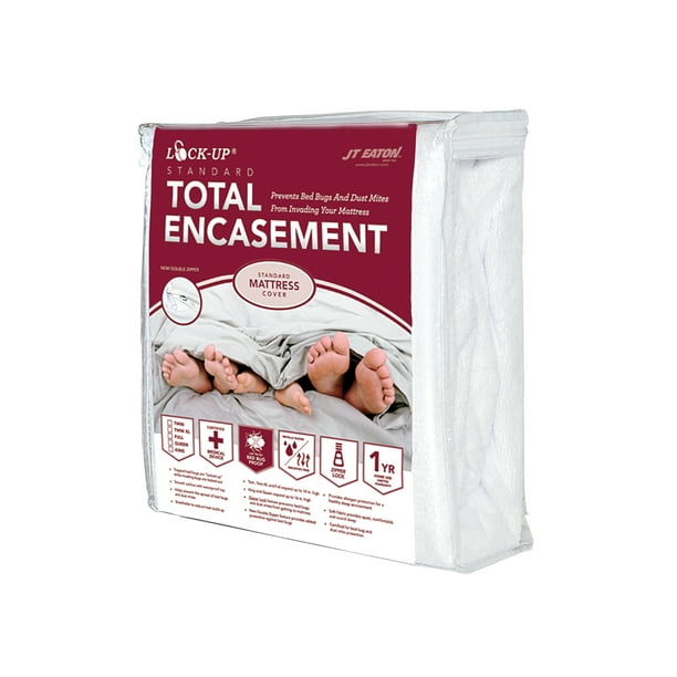JT Eaton Lockup FullXL Bed Bug Total Encasement Mattress Cover for