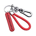 thumbnail image 1 of Car Keychain Pendant Number Plate Automobile Keyring Leather Anti-fingerprint Polishing Pressing Vehicle Key Holder Gift Type 3, 1 of 6