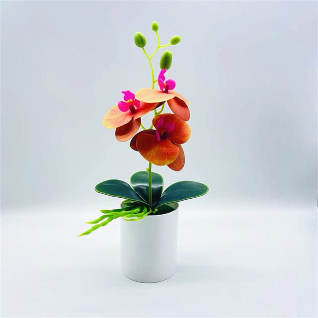 Luckyn Artificial Potted Flowers Fake False Plants Outdoor Garden Home In Pot Decor