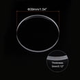 thumbnail image 2 of Uxcell 2pcs 39mmx3mm High Transmittance Watch Crystal Lens Glass Round Flat Mineral, 2 of 6