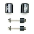 thumbnail image 3 of Krator Black Bar Ends Logo Hand Grip Handlebar End Caps Compatible with Suzuki Bandit 1200 1997-2000, 3 of 3
