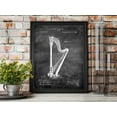 thumbnail image 2 of Original Harp Artwork Submitted In 1890 - Music - Patent Art Print, 2 of 2