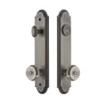 thumbnail image 2 of Grandeur 839433 Arc Solid Brass Tall Plate Single Cylinder Keyed Entry Set - Brass, 2 of 6