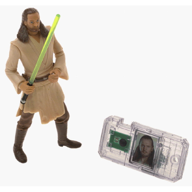 Star Wars Episode I: The Phantom Menace, Qui-Gon Jinn (Jedi Duel) Action  Figure, 3.75 Inches 