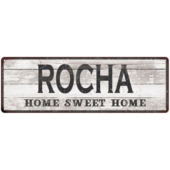 ROCHA Home Sweet Home Country Look Gift 6x18 Metal Sig 206180045310
