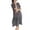 Gray, variant on ShomPort Women's Maternity Wedding Guest Dress Elastic Waist V Neck Short Sleeve Mini Dress Pregnancy Clothes