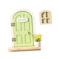 thumbnail image 2 of Puerta de de madera en miniatura con accesorios, puerta nórdica para festivales en casa, actividades de , regalos para pared, pequeña, 2 of 6