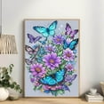 thumbnail image 2 of JASGARDE Butterfly Diamond Painting Kits, Diamond Art Kits for Adults,5D Diamond Painting Butterfly, DIY Diamond Painting Gem Art and Crafts Home Wall Decoration, 12×16 Inch, 2 of 4