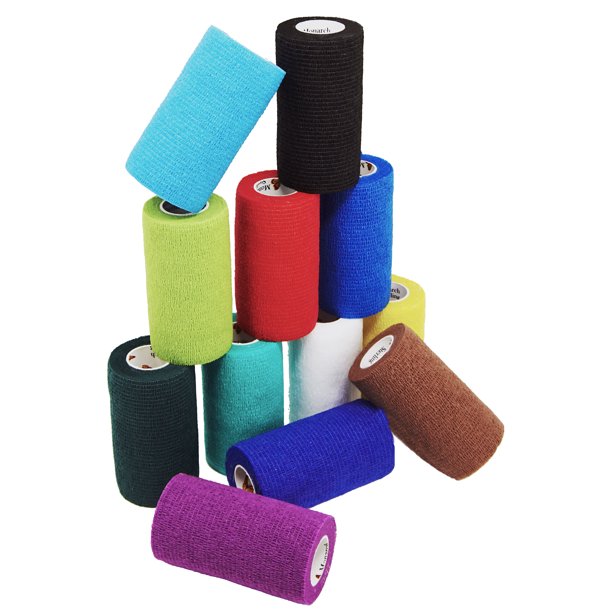 Elasti Wrap Latex Free Cohesive Bandage 4 Inch 12 Pack Walmart Com Walmart Com